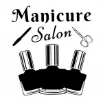 Sablon sticker de perete pentru salon de infrumusetare - J046XL - Manicure Salon 40966